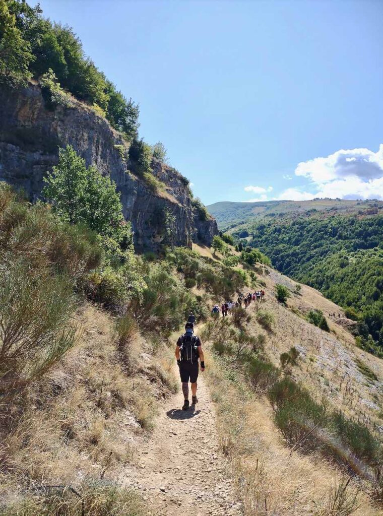 percorso per eremo san bartolomeo maiella